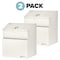 Adiroffice Wall Mountable Steel Locking Suggestion Box, White, PK2 ADI631-01-WHI-2pk - alternate 1